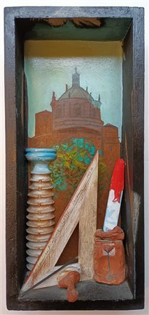 PASOTTI SILVIO Bergamo (Bg) 1933 Souvenir 1996 Composizione e collage di...