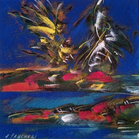 PANCHERI ALDO Trento (TN) 1940 Altre voci 2013 Pastello a cera su carta...