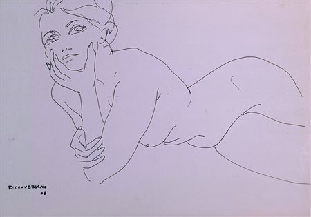 CONVERSANO ROMANO Rovigno in istria (Croazia) 1920 Senza titolo 1969 China su...