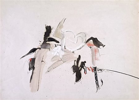 DANGELO SERGIO Milano (Mi) 1932 Cry and Cry 1959 Mista su carta 48,00x66,00...