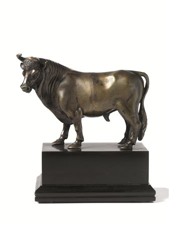 Scultura, Scuola fiorentina sec. XVIII, in bronzo, modellata come un toro...