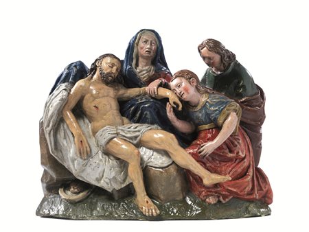 Gruppo scultoreo, Nord Europa, sec. XVII, La deposizione di Cristo, la...