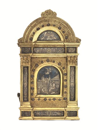 Pace, scuola orafa del centro Italia, fine sec. XV-inizi sec. XVI, in bronzo...