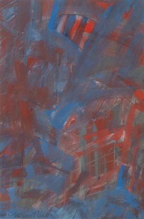 SERGIO ROMITI (Bologna 1928 - 2000) "Senza titolo", anni '90. Tempera su...