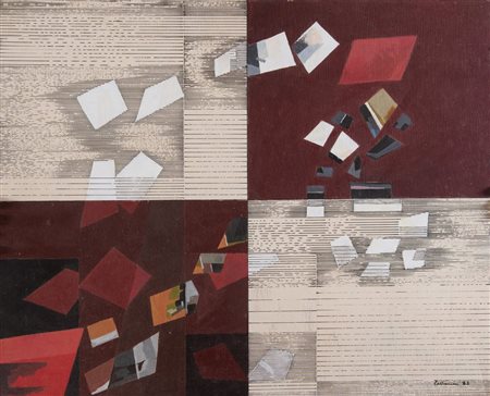 IVO TARTARINI (Bologna 1912 - 1993) "Senza titolo", 1982. Tecnica mista su...