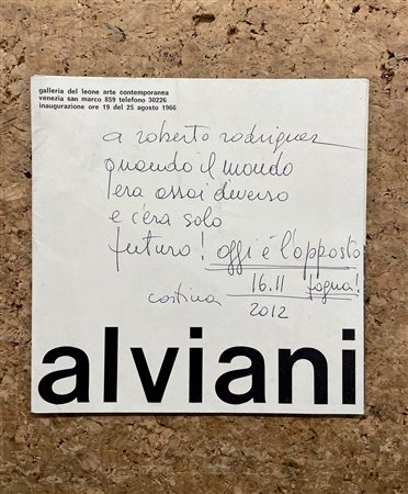 CATALOGHI AUTOGRAFATI (GETULIO ALVIANI) - Getulio Alviani, 1966