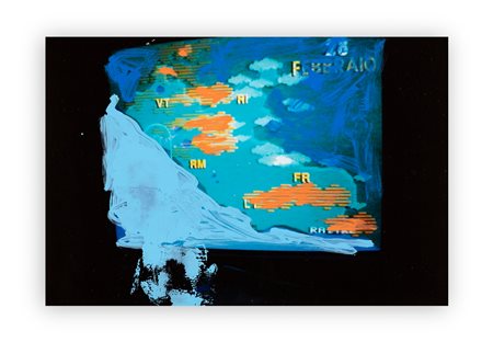 MARIO SCHIFANO (1934-1998) - Senza Titolo (Mappa), 1990/1997
