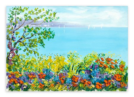 ANTONIO IALENTI (1937) - Campagna molisana, 1986