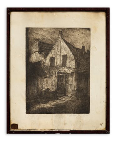 UGO MARTELLI (1881-1921) - Bruges, 1918