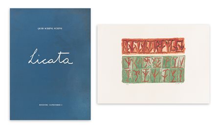 RICCARDO LICATA (1929-2014) - Senza Titolo (Quod scripsi. Scripsi), 1987