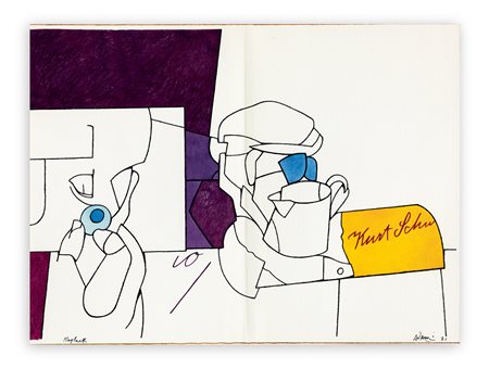 VALERIO ADAMI (1935) - Playback, 1971