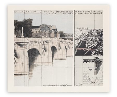 CHRISTO (1935-2020) - The Pont Neuf Wrapped, 1985