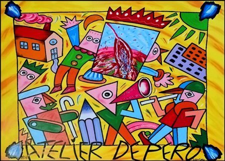 DONZELLI BRUNO Napoli 1941 “Atelier Depero” 