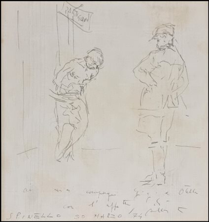 SUGHI ALBERTO Cesena 1928-Bologna 2012 “Il partigiano” 