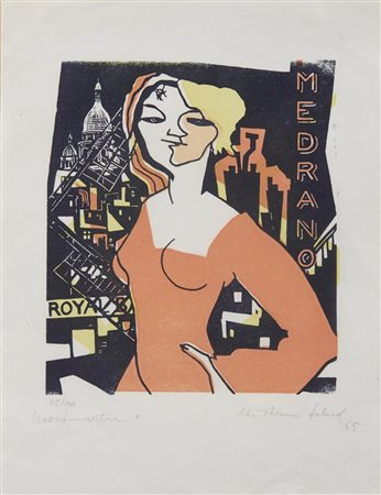 SCHAD CHRISTIAN  (1894 - 1982) - Montmartre. .