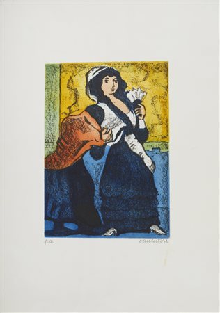 CANTATORE  DOMENICO (1906 - 1998) - Senza titolo.