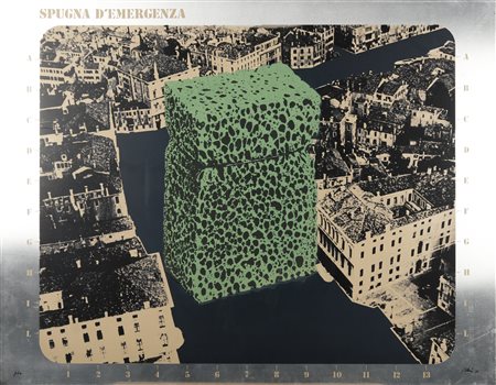 PLESSI FABRIZIO (n. 1940) - Spugna d'emergenza- Venezia.