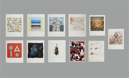  ARTISTI VARI - Lotto composto da n.11 fogli.