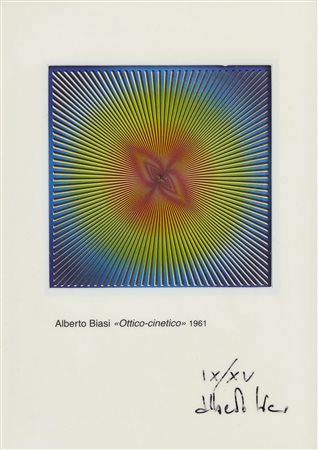 BIASI ALBERTO (n. 1937) - Ottico-cinetico. .