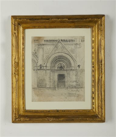 FRISIA DONATO (1883 - 1953) - Porta principale del Duomo di Orvieto.