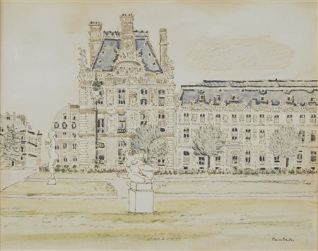 TAMBURI ORFEO (1910 - 1994) - Palazzo antico.