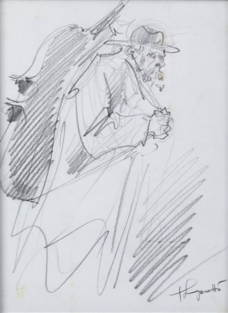 LONGARETTI TRENTO (n. 1916) - Viandante.