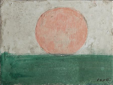 SAETTI BRUNO (1902 - 1984) - Paesaggio con sole (bozzetto).