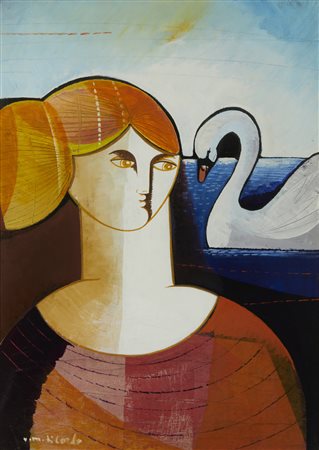DI CARLO VITTORIO MARIA (n. 1937) - Il cigno.