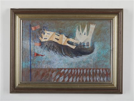 BENAGLIA ENRICO (n. 1938) - Nostalgia di castelli.