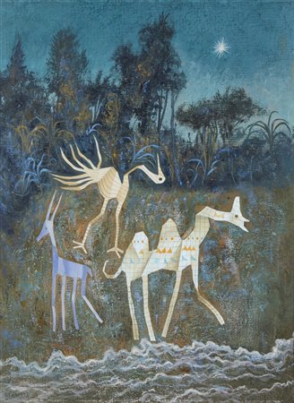 BENAGLIA ENRICO (n. 1938) - Guardando la prima stella.