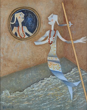 BENAGLIA ENRICO (n. 1938) - La collana di corallo.