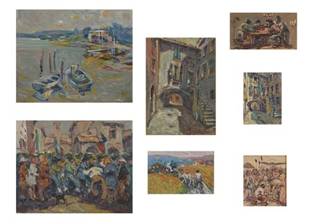 MUCCHETTI TANCREDI (n. 1932) - Lotto composto da n.7 opere.