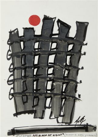 DANGELO SERGIO (n. 1932) - Windows are black at night.