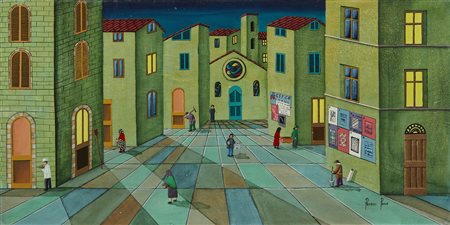 PROIETTI PAOLO (n. 1959) - La piazzetta.