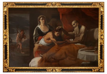 Mattia Preti (Taverna 24/01/1613-Malta 03/01/1699)  - Isacco che benedice Giacobbe