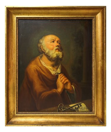 San Pietro in preghiera, Painter of the fine seventeen° secolo