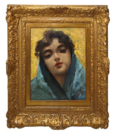 Vincenzo Irolli (Napoli 1860-Napoli 1949)  - Testa di fanciulla, 20° secolo