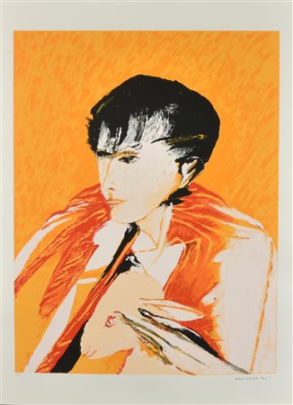 Remo Brindisi PASTORALE serigrafia su carta, cm 70x50; es. P.A. firma