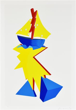 Innocente SENZA TITOLO serigrafia su carta, cm 100x70; es. 184/200 firma