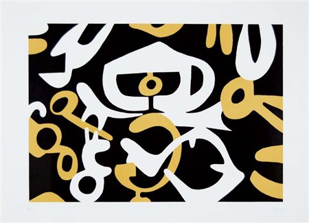 ACCARDI CARLA Trapani 1924 senza titolo litografia es. p.a. 43x60 firma in...