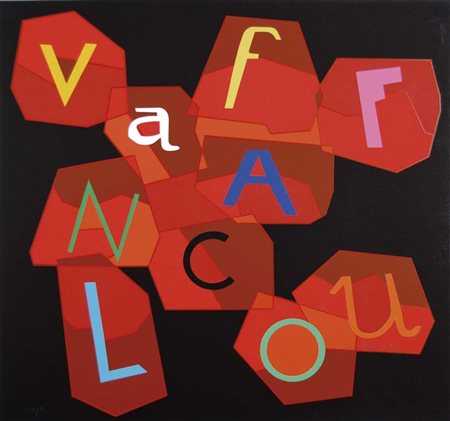 NESPOLO UGO Mosso Santa Maria (Vc) 1941 Vaffanculo serigrafia polimaterica...