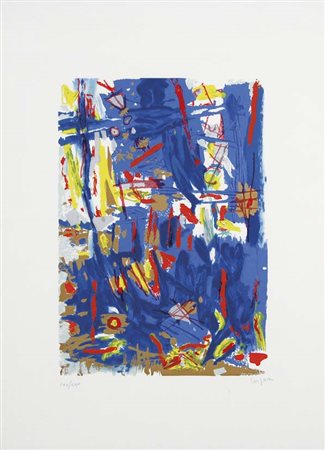 CORPORA ANTONIO Tunisi 1909 - Roma 2004 senza titolo litografia es. CXV/CXX...