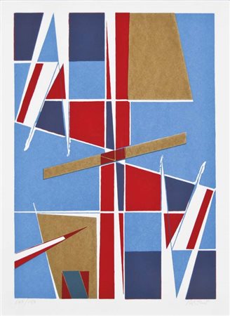 PIZZINATO ARMANDO Maniago 1910 - Venezia 2004 senza titolo litografia es....