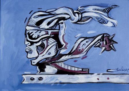 EULISSE VINCENZO Venezia 1936 senza titolo olio su tela 50x70 firma in basso...