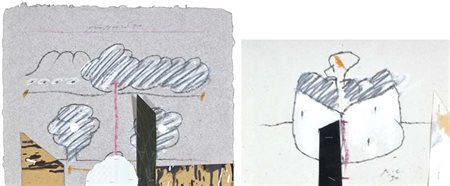 POZZATI CONCETTO Vo' Vecchio 1935 Impossibile paesaggio 1990 lotto di 2...