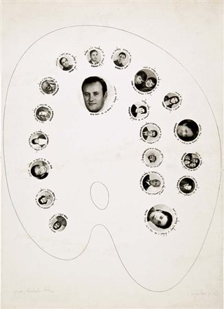 ONTANI LUIGI Vergato (Bo) 1943 Tableau vivent 1971/72 serigrafia es. prova...