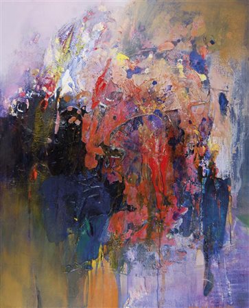 WANG YANCHENG Guangdong (Cina) 1960 senza titolo 1998 olio su tela 100x80...