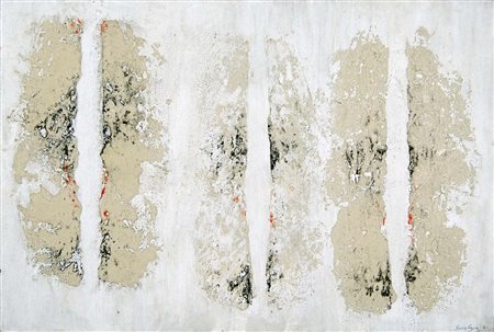 SCIALOJA TOTI Roma 1914 - 1998 senza titolo 1960 tecnica mista su cartone...