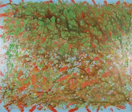 BIGGI GASTONE Roma 1925 Rosa nato 2005 idropittura su tela 140x180 firma data...