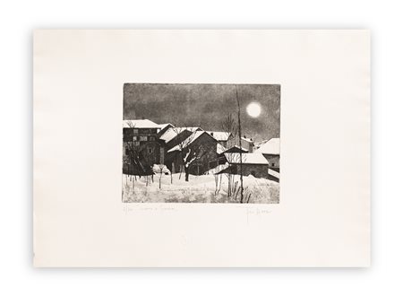 TINO AIME (1931-2017) - Inverno a Gravere